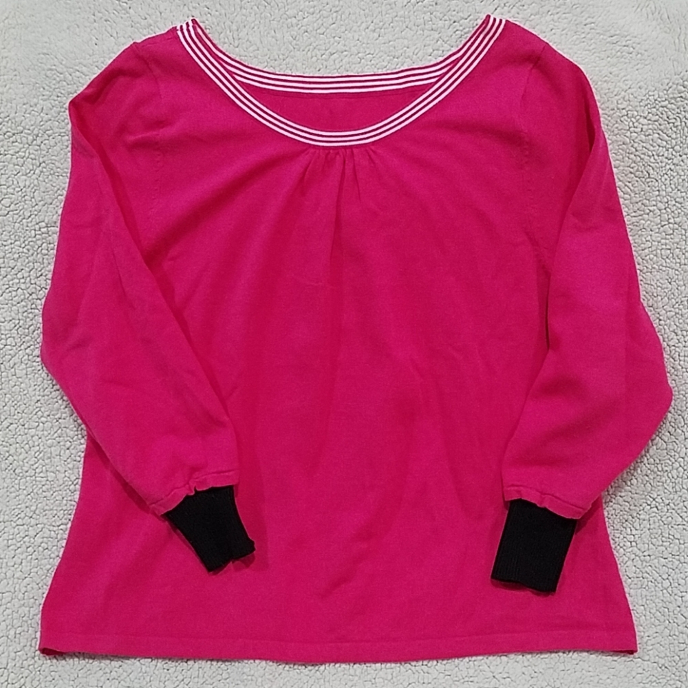 Hot Pink Sweater Korean style